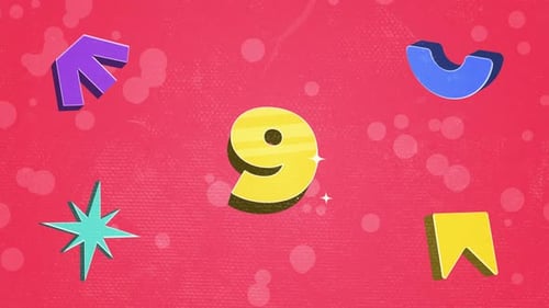 Funky Countdown Number 8