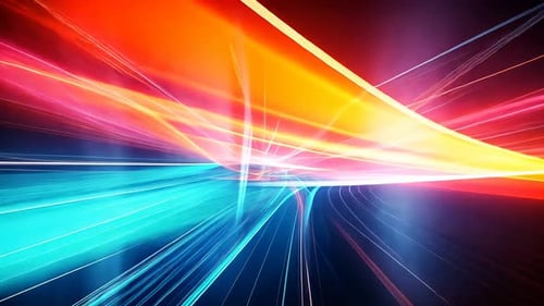 Abstract vibrant energy flow