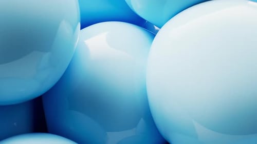 Blue soft balls background