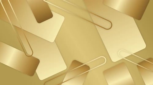 Animation abstraite sur fond de luxe doré