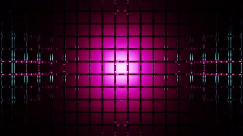 Wall With Lights Background For Party Vj Loop