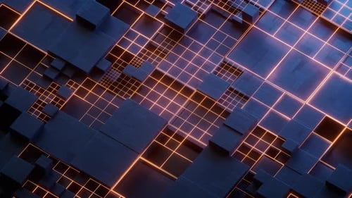 Metallic electronic cube circuit board