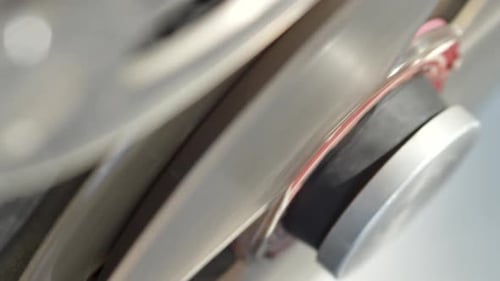 Spinning Silver Discs on High Speed Machine