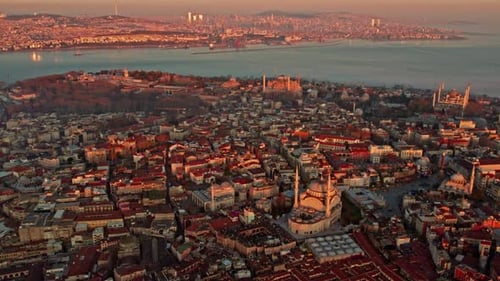 Sunset Turkey Istanbul Mosque