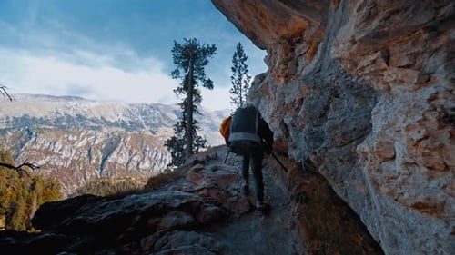 Exploring the Rocky Terrain in the Pyrenees Mountains of Spain