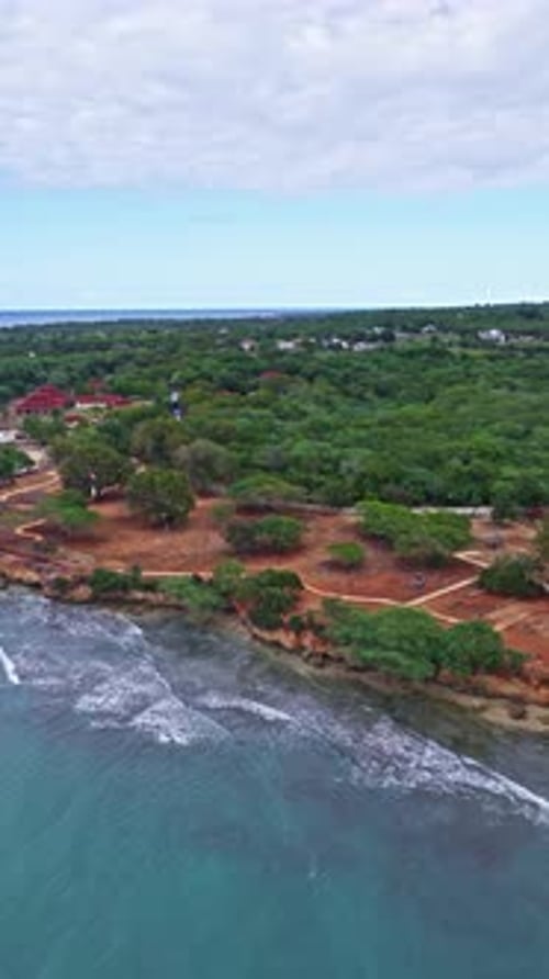 Vertical Shot Of The Ruins Of La Isabela Settlement In Puerto Plata, Dominican Republic