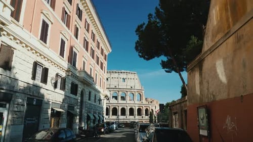 Italy Rome The Majestic Colosseum One of the Most Famous Landmarks of Rome