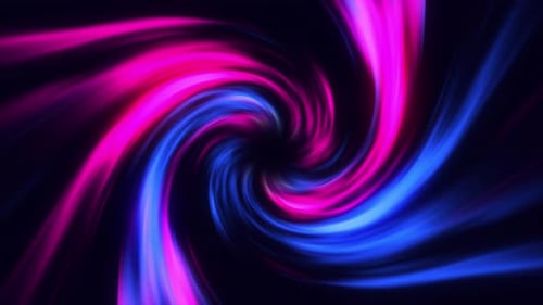 Twisted Abstract Tunnel: 4K, 60fps Video of Blue and Purple Swirling Lines