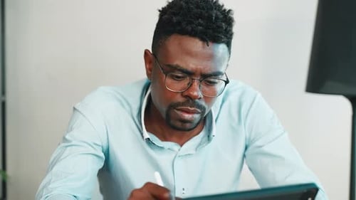 Creative Designer Working with Tablet