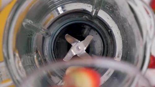 Fruit Being Added to Blender for Smoothie