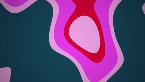 Dynamic Layered Abstract Shapes Fluid Motion Background