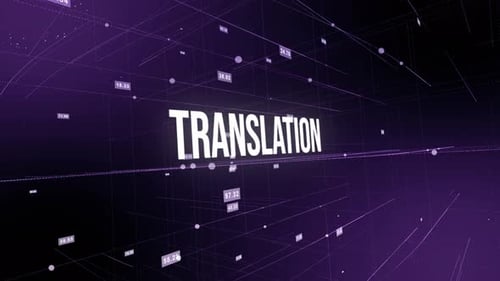 Futuristic Digital Global Data Network Text Reveal Animation