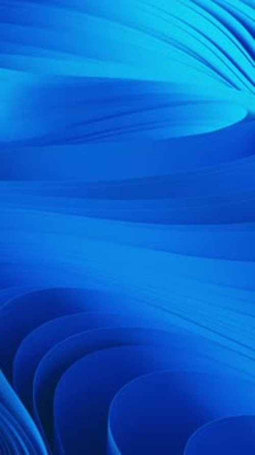 Dynamic Abstract Blue Waves Flowing Vertical Motion Background