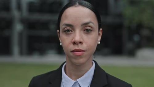 Business Woman Portrait Outdoors in an Urban Setting