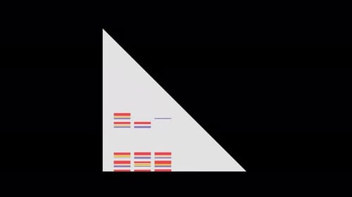 Geneva Collection: Swipe up open of a red wide canvas with three sections eventually closing with sw