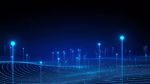 Big Data wave futuristic background