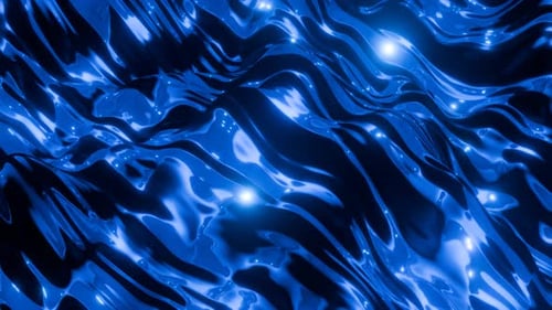 Animation de fond de musique futuriste Eevee Wave 4 K Vj Loop, bleu