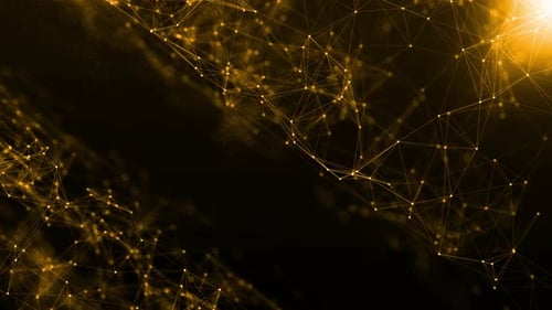 Seamless Abstract Technology Network Connection Loop Background