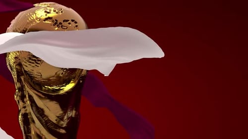 Weltmeisterschaft 2022 Flagge Katars Rot Weiß 01
