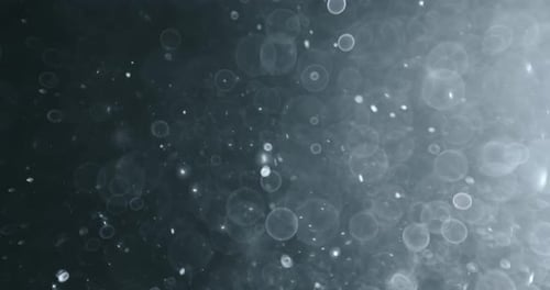 Abstract Blurred Spheres Floating