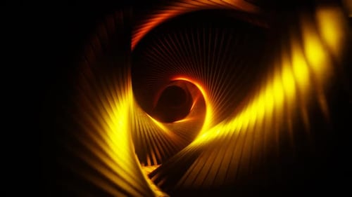 Yellow To Red Hypnotic Background Loop Animation In 1080Hd