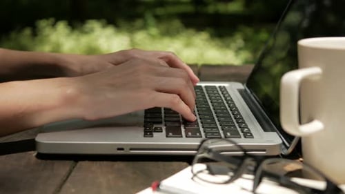 Freelancer Working On Laptop