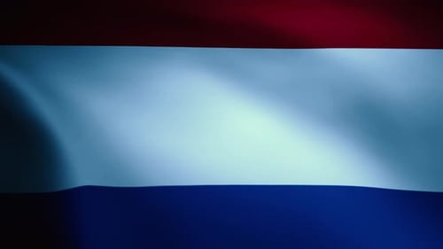 Realistic Waving National Flag Background Animation Loop