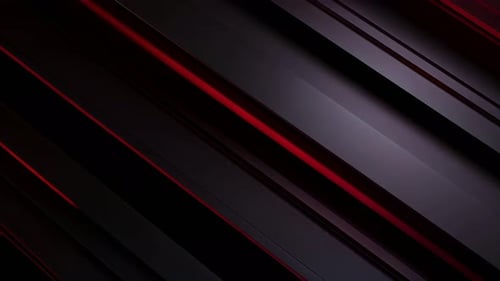 Modern Geometric Background with Red Glowing Lines