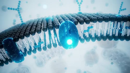 Scientific Animation of Cell Membrane Protein Transport