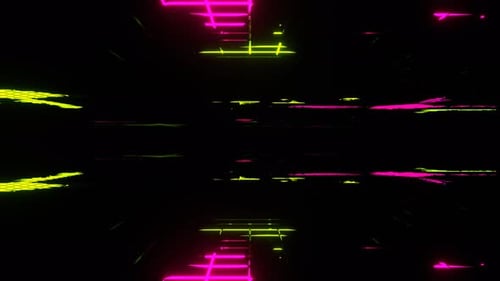 Pink And Light Green Abstract Chaotic Neon Flashes Background Vj Loop In 4K