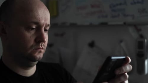 Creative Journaling: Man Working from Home Office