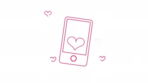 online dating icon animation motion graphic design video