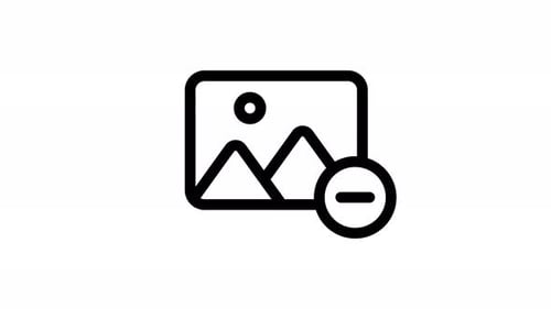 remove image line icon animation