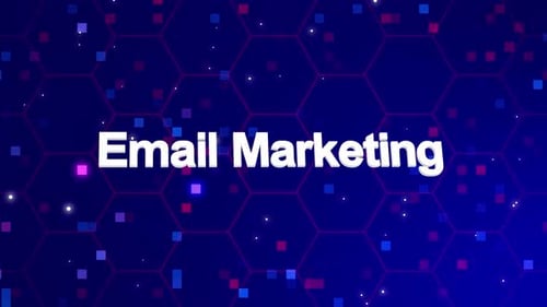 E-Mail-Marketing-Textanimation mit Hintergrund