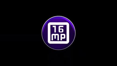 3D Rotating 16MP Camera Tech Icon