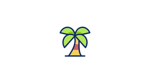 Animiertes Palmtree-Symbol