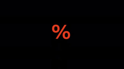 Clean Animated Percentage Sign Reveal