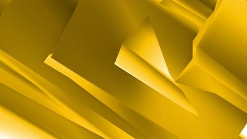 Dynamic Golden Geometric Abstract Background Animation