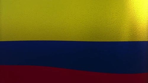 Waving Colombia Flag for National Identity Projects