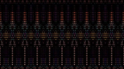 3D Abstract shining bright lines set wave, colorful, black background