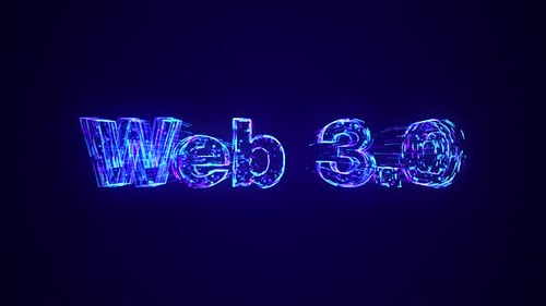 Web 3.0 Text Being Constructed Using Lines