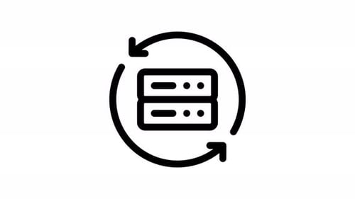 server line icon animation