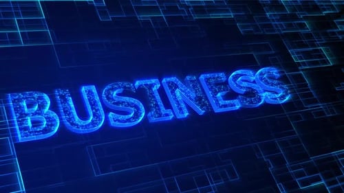 Business text animation 4k. Vd 718
