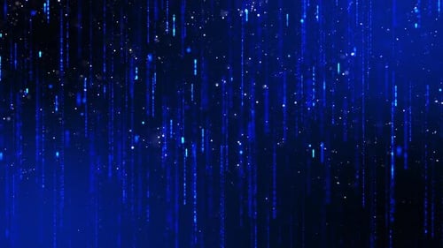 Futuristic Blue Particle Flow Abstract Loop Background
