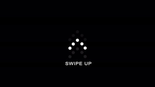 Swipe up pointing solid arrow icon Arrow up animation for social media stories, design blogger, scro