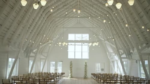 Indoor Wedding Venue Ceremony Decoration