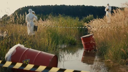 Environmental Investigation Conducted at a Crime Scene Involving Hazardous Waste Materials