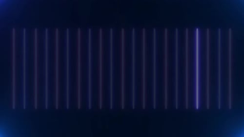 Pulsing Neon Light Bars Abstract Background Loop