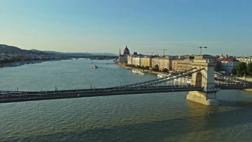 Budapest City and Danube River
