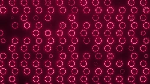 Red Circle Animation, fond rouge dégradé numérique, arrière-plan technique, cercle, données numériques